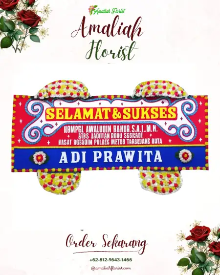 Papan Bunga Ucapan Selamat Sorogaten